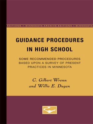 cover image of Guidance Procedures in High School